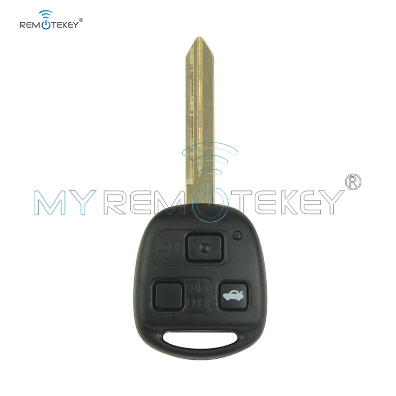 Remtekey Denso( not Valeo) Remote key 3 button 434mhz with 4D70 chip TOY47 blade for Toyota Avensis 2004-2009