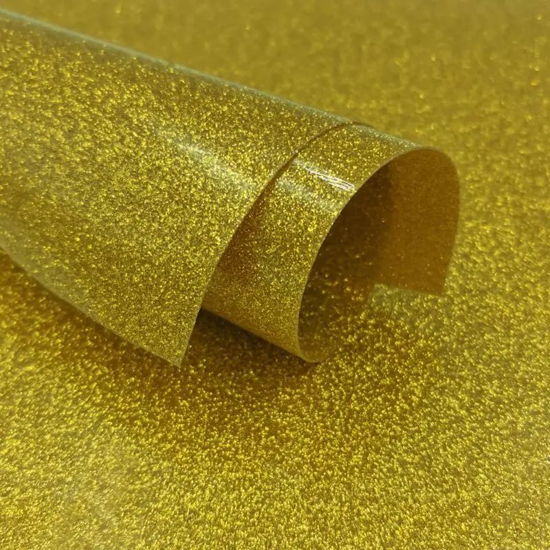 DIY Блестящий теплопередающий винил HTV печатный лист Перманентная клейкая