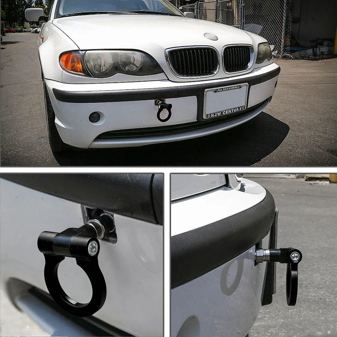 EPMAN-Jdm Автомобильная Заготовка алюминиевый винт-на передней задней Jdm автоматический буксирный крюк кольцо комплект для Subaru WRX/WRX BRZ EP-RTHLPH016