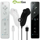 Беспроводной пульта дистанционного управления нунчаки контроллер плазменный шар с защитный силиконовый чехол Встроенный динамик вибрации Для Nintendo Wii U