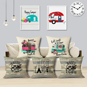 Наволочка для подушки для кемпинга, декоративные подушки для дома и сада, наволочка для подушки, льняные подарки, декоративные подушки для дома