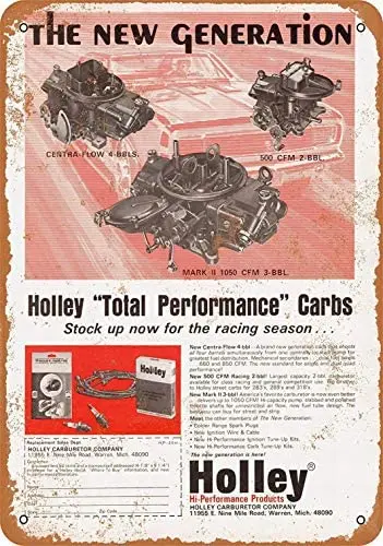 

Metal Sign - Holley Hi-Performance Carburetors - Vintage Decorative Tin Sign