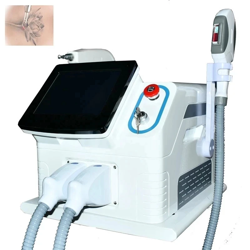 

2021 2 In 1 OPT SHR IPL Hair Removal Laser Tattoo Removal Carbon Stripping Machine With 1064m 530nm 480nm 1064nm 532nm 1320nm