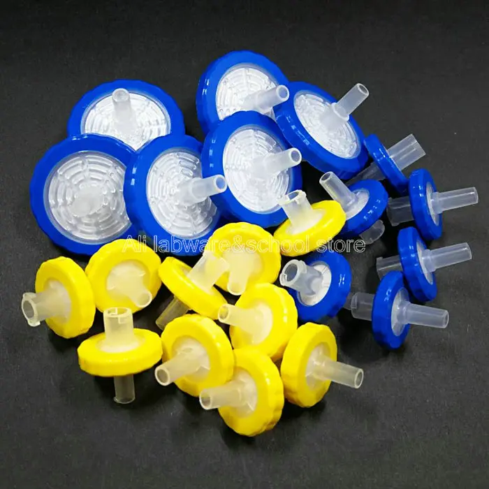 Одноразовый шприц 100 шт./лот из органического нейлона диаметром 25 мм 0 45 мкм с