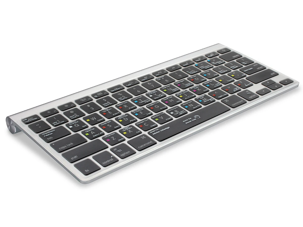 HRH InDesign Slim Shortcuts TPU Backlight Keypad Skin Protector For Mac Air Pro Retina 13" 15" 17" USA Adobe Keyboard Covers |