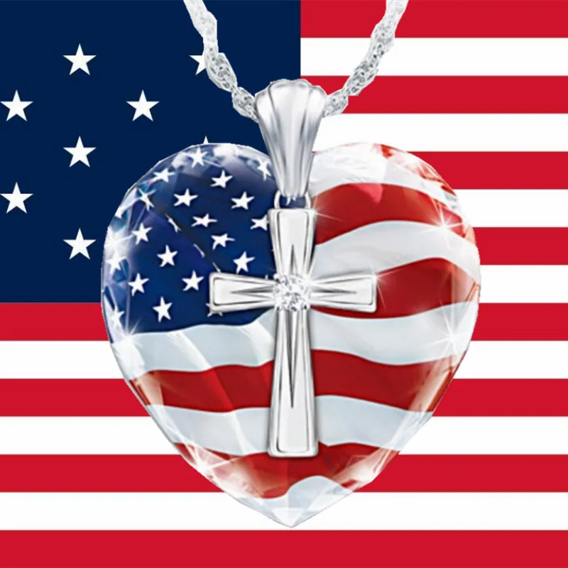 

Creative Cross Love Women Wedding Engagement Party Pendant Fashion Popular Zircon Necklace Jewelry Wholesale
