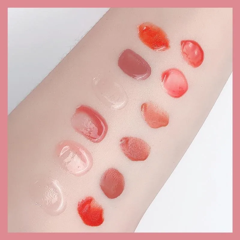 

12 Colors Transparent Lip Gloss Glass Water Mirror Moisturizing Jelly Pearl Lip Oil Shining Lip Plumping Lip Glaze TSLM1