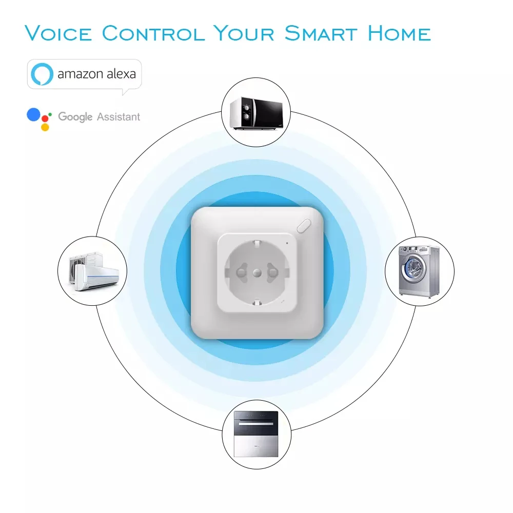 Умные настенные розетки с Wi Fi европейская вилка электрические немецкие мощные