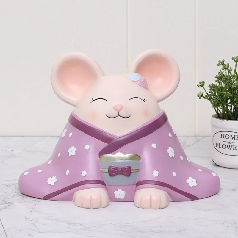 Милая копилка мультяшное животное счастливая крыса мисса и мистер мышь для монет