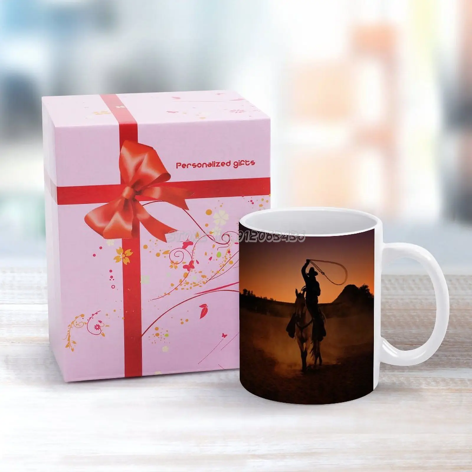 Кофейные кружки лассо на закате 330 мл креативная дорожная кружка и чашка Офисная