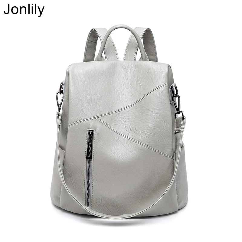 Jonlily женский рюкзак из искусственной кожи с защитой от кражи женская модная сумка