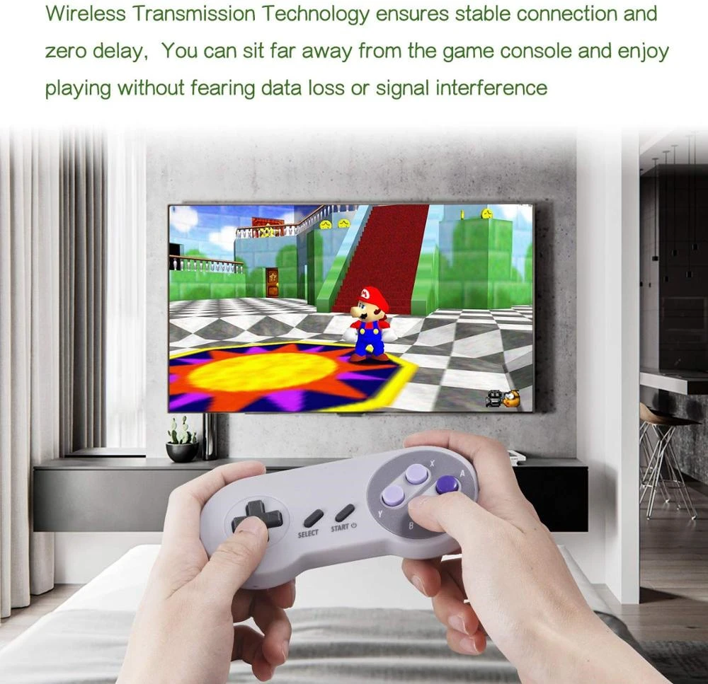 Беспроводной геймпад USB игровой контроллер Джойстик SNES 2 4G для Windows PC MAC Raspberry Pi