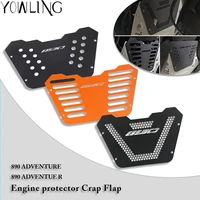 motorcycle 890 adv s aluminum engine guard cover and protector crap flap for 890 adventure r s 2020 2021 890 adv r