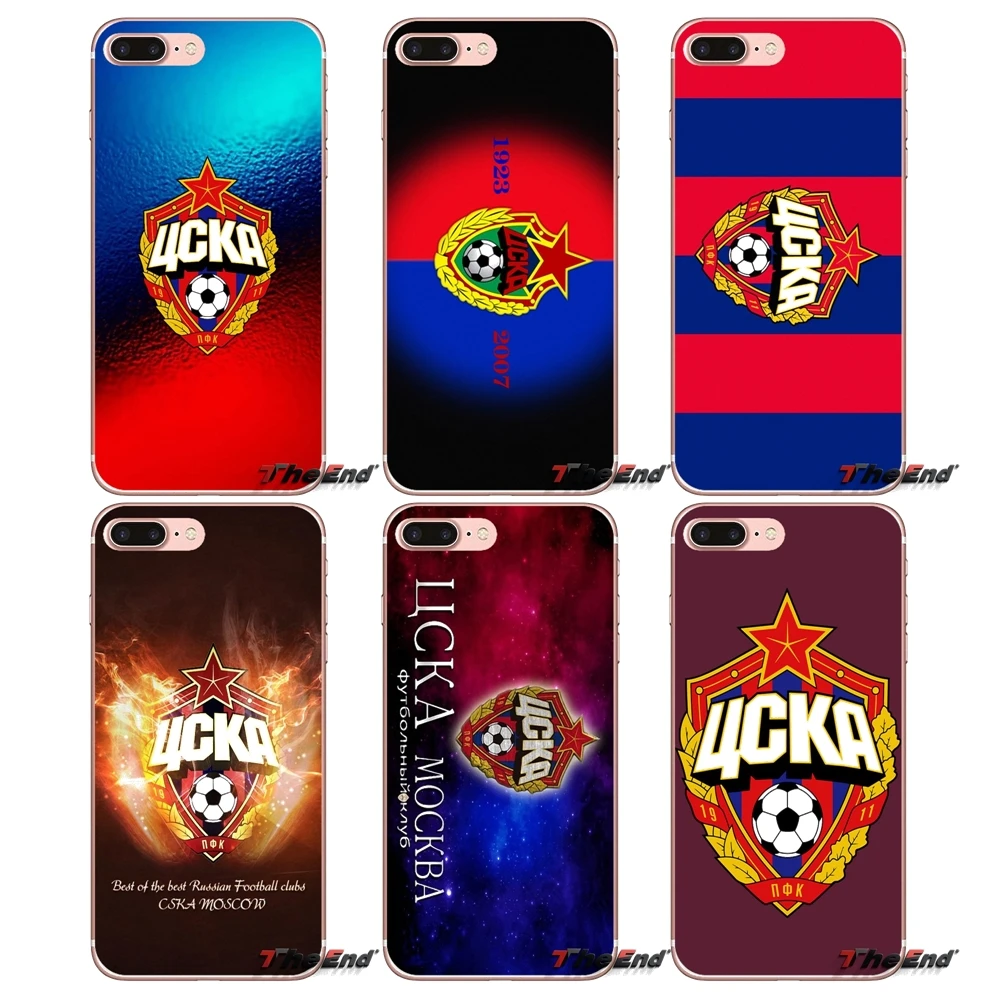 Для Apple IPhone X 4 4S 5 5S SE 5C 6 6s 7 8 плюс Plus ЦСКА МОСКВА основной логотип России прозрачный