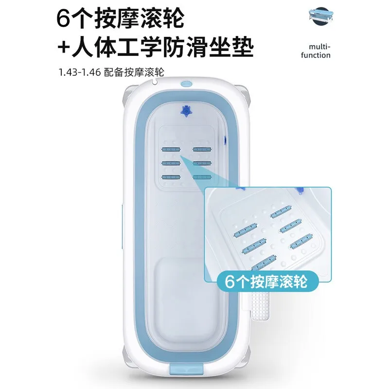 Ванна для взрослых Складная Семейный детский артефакт с крышкой массажные