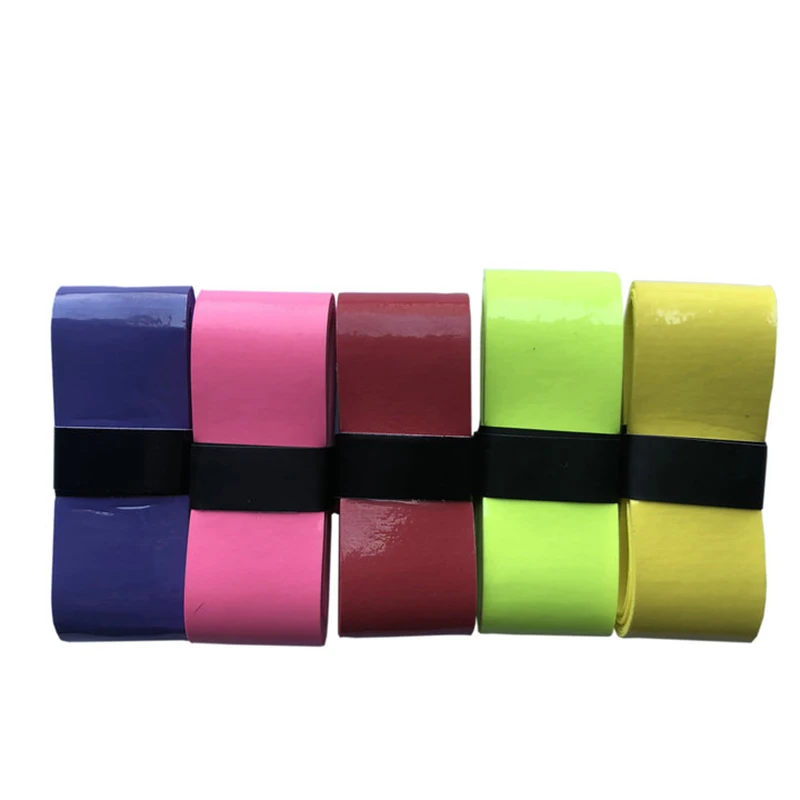 

6pcs/lot Tennis OverGrip PU Stick Tape 0.6mm Badminton Tacky Summer Grips Thin Tennis Accessories Men Sport