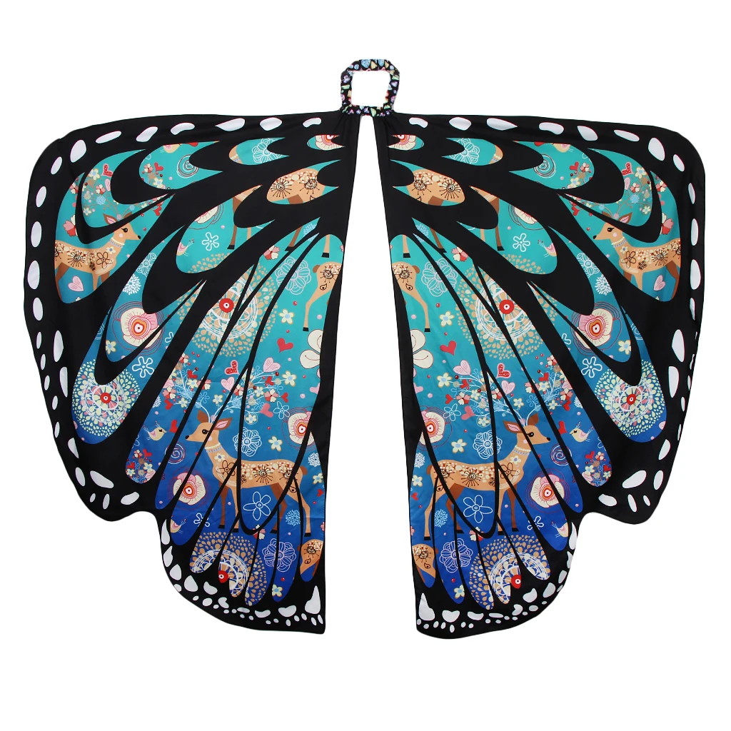 Девушка ребенок бабочка крыло шаль шарф танцевальный костюм Рождественское