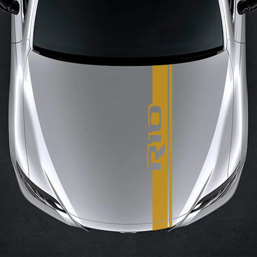 Наклейки на капот автомобиля для Kia Sportage 3 4 QL Rio K2 Optima Sorento Picanto Ceed Forte Cadenza K9 Soul -