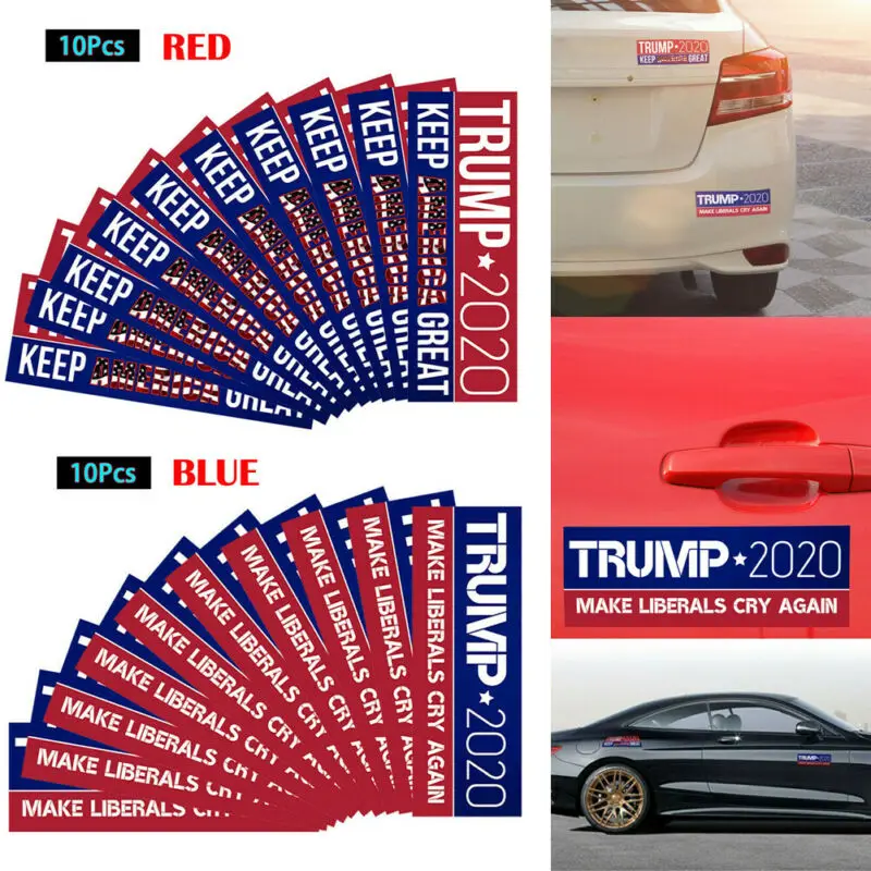 Brand New 10 Pack 2020 Donald Trump for President Make America Great Again Bumper Sticker | Дом и сад