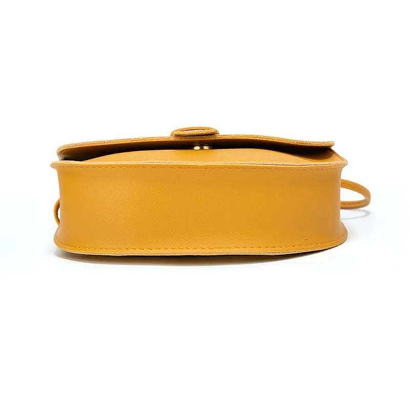 Одноцветная полукруглая сумка на одно плечо модная мессенджер для мобильного