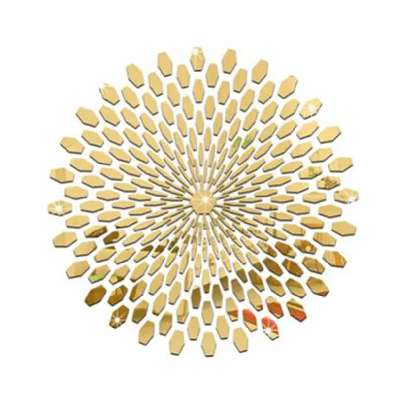 

Acrylic Square decorative mirror wall stickers environmentally high-quality Bathroom livingroom bedroom decorative mirror