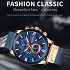 CURREN 8346 мужские часы водонепроницаемые кварцевые часы с ремешком многофункциональные наручные часы с хронографом мужские спортивные часы J55