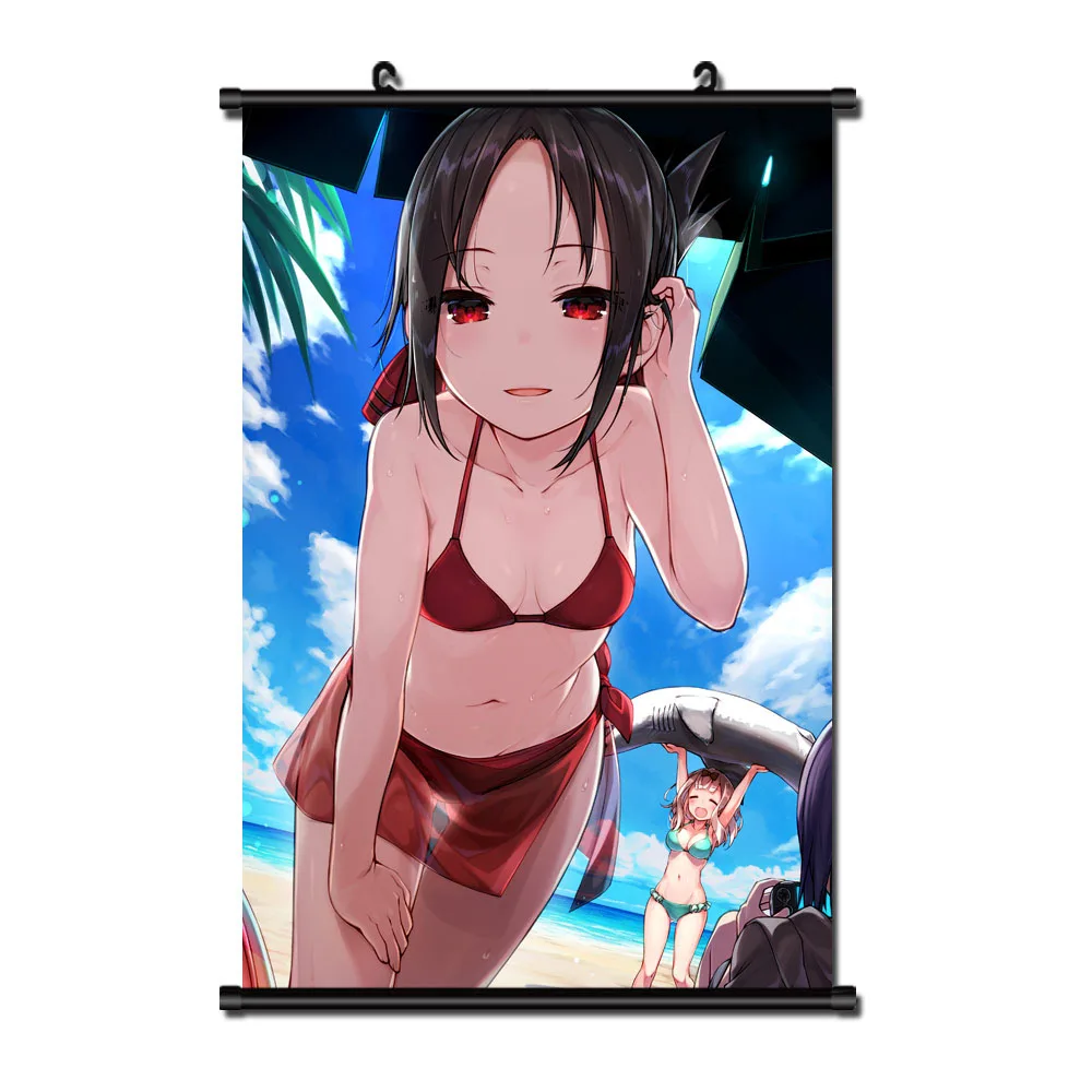 Японское аниме Kaguya sama: Love Is War Shinomiya Fujiwara Chika домашний декор настенные прокрутки
