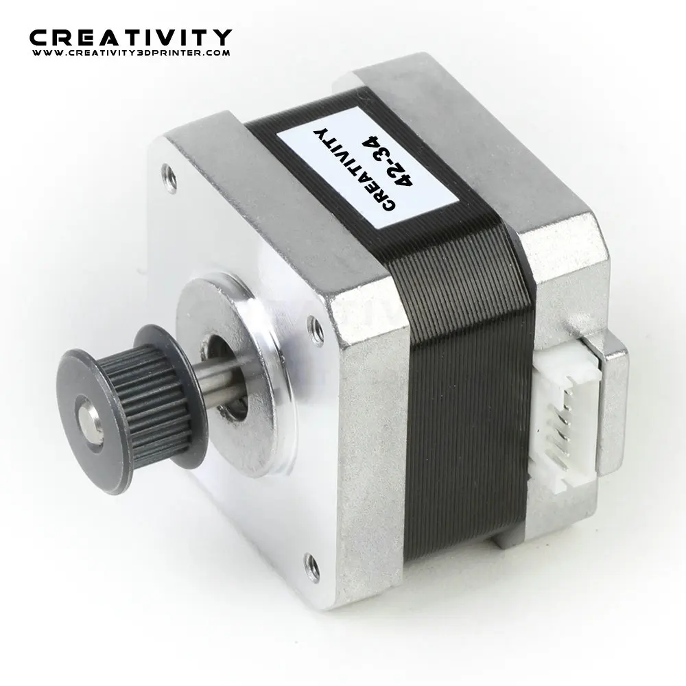 Шаговый двигатель для 3D-принтера 42-34 с синхронным колесом REPRAP Makerbot Creality Ender 3 CR10
