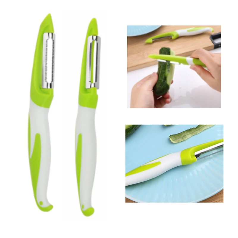 

1 Pcs Multifunctional Fruit Knife Peeler High-quality Stainless Steel Blade Peeler Fruit Food Slicer Cutter Knife Kitchen Tool