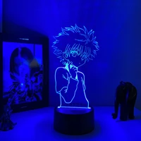 killua figure 3d night lamp night light desk lamp anime hunter x hunter for kids child bedroom decor night light manga gift