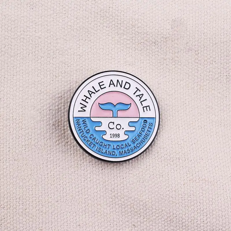 Розовая Круглая булавка на лацкан в бутылке для одежды металлические аксессуары