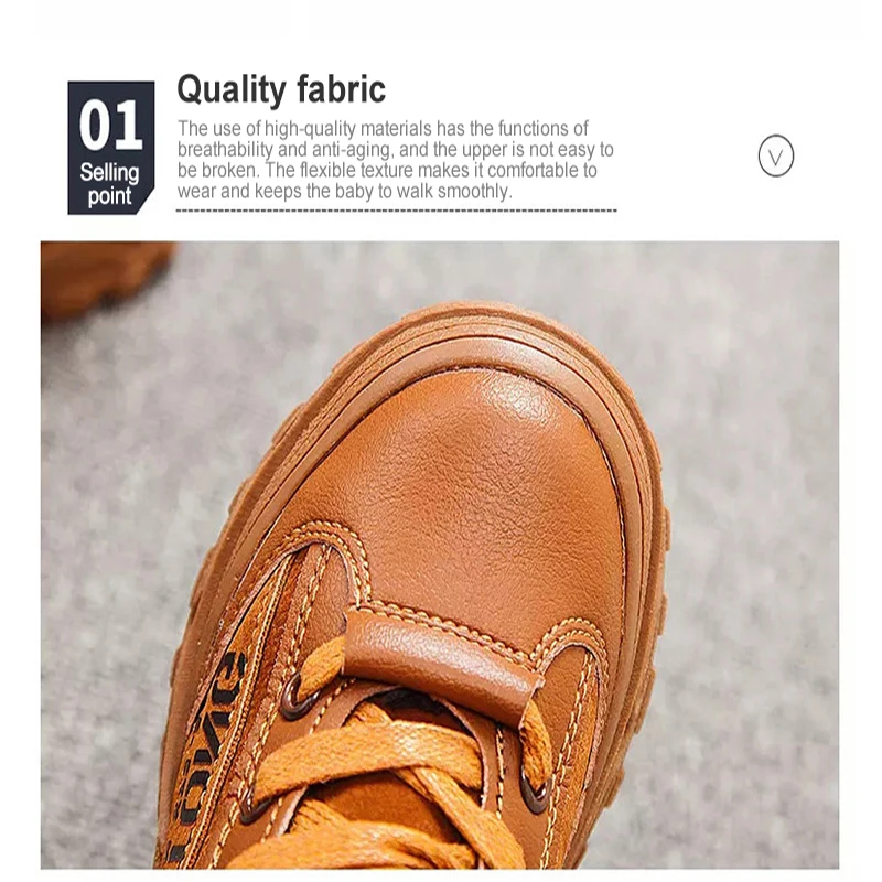 Осень зима 2019 кожаные ботинки Martin для мальчиков и девочек с бархатной подкладкой