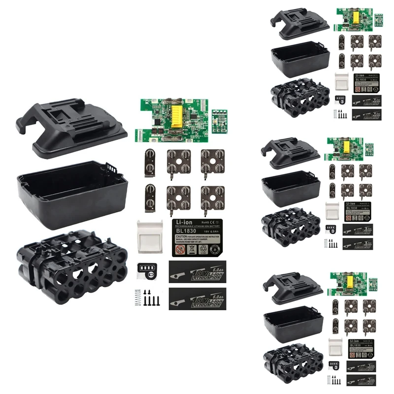 

Plastic Case Nesting Single Cell Protection Detection Protection Board PCB for Makita 18V Battery BL1830