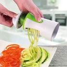 Портативный спиральный овощерезка, ручной спиральный нож для чистки овощей, спиральный нож из нержавеющей стали для картофеля, сахара, спагетти