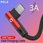 PZOZ Micro usb Type C для xiaomi redmi note 9s 8 pro usb Type c 90 градусов кабель для быстрой зарядки Microusb Type-C зарядное устройство usb-c Дата