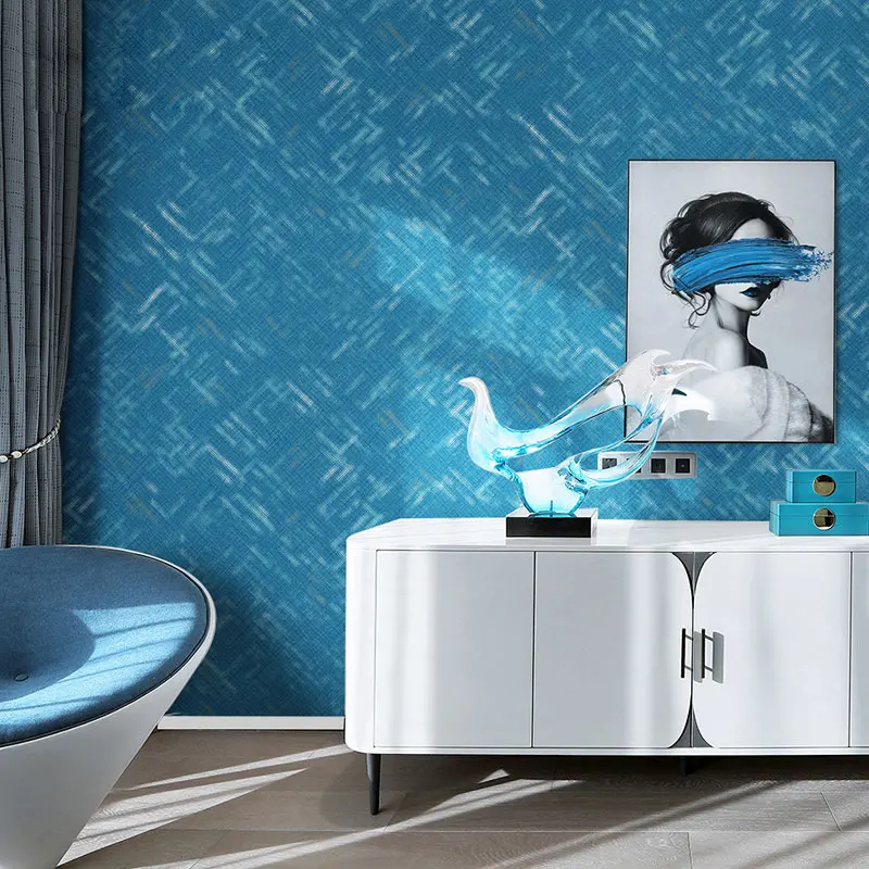 Современные скандинавские украшения для спальни рулон обоев синяя оранжевая