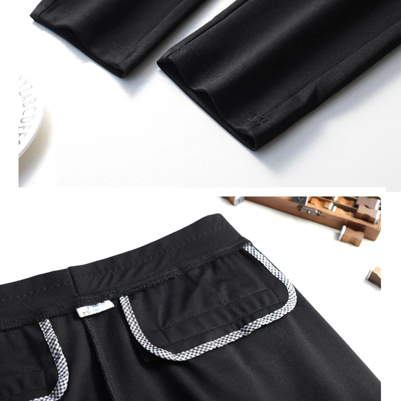 

Pants Women Large Size High Waist Trousers Korean Style Casual Balck Pocket All-match Female Office Lady Straight Pants