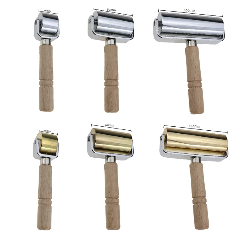 Деревянный кожаный ролик для рукоделия ручной работы инструмент