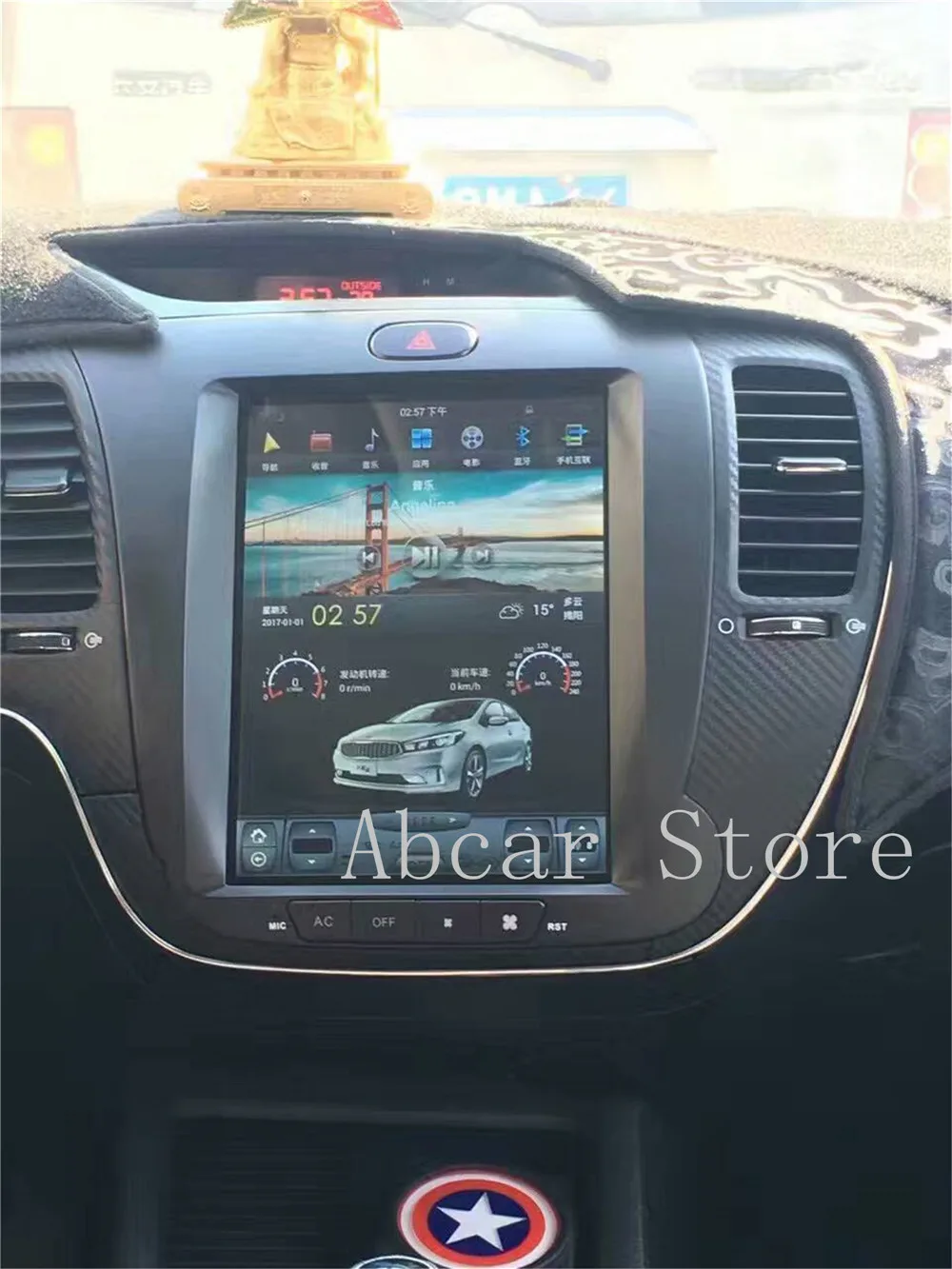 Автомобильный dvd плеер Tesla style 10 4 дюйма Android 9 0 GPS навигация для KIA CERATO K3 FORTE 2013 2017