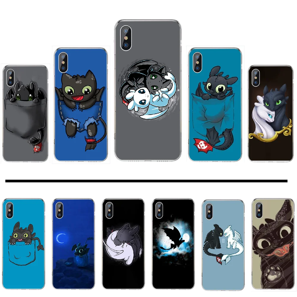 Как приручить дракона DIY чехол для телефона с рисунком iphone 4 4S 5 5S 5c se 6 6s 7 8 plus x xs xr 11