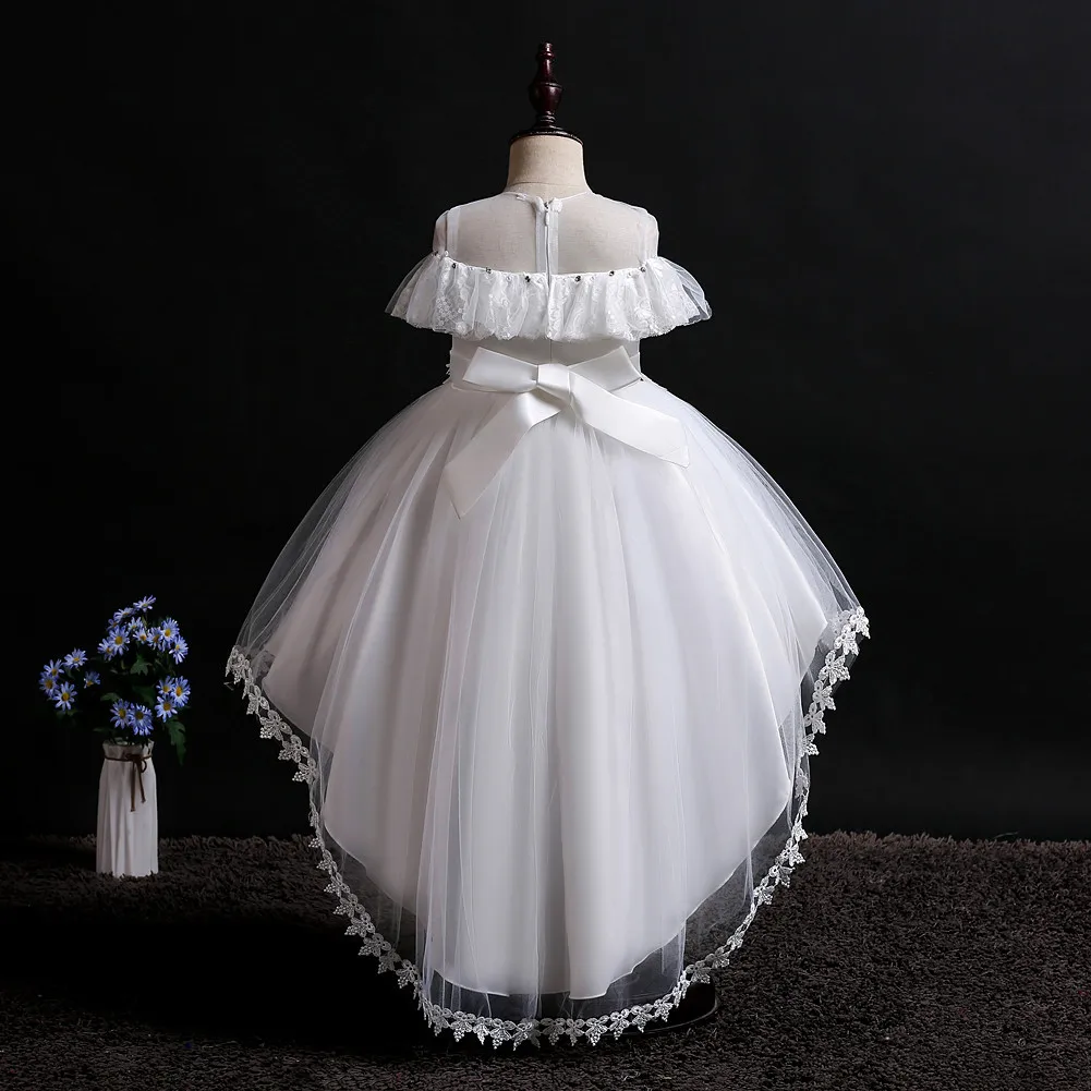 Новинка Детское платье принцессы с цветочным рисунком Платье на свадьбу для