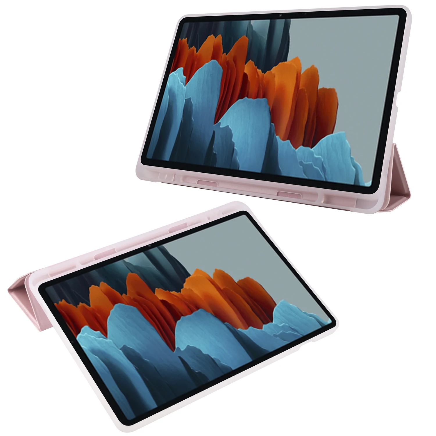 Мягкий чехол с держателем для ручки Samsung Galaxy Tab S7 T870 Plus T970 A7 T500 T505 S6 lite P610 |