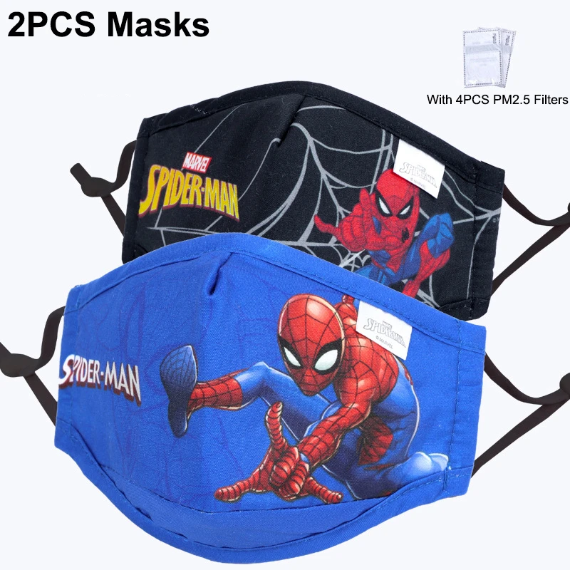 2 шт. детская маска на лицо с фильтром Человек-паук