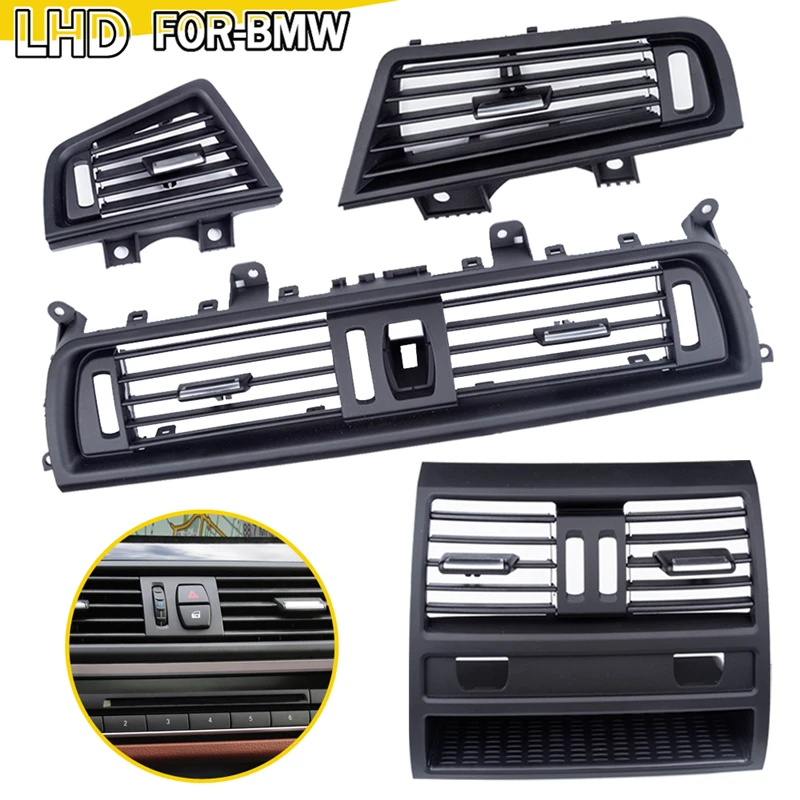 Car Front Central Air Conditioning Vent Grille High-end Outlet Panel For BMW 5 Series F10 F11 F18 520i 523i 525i 528i 535i
