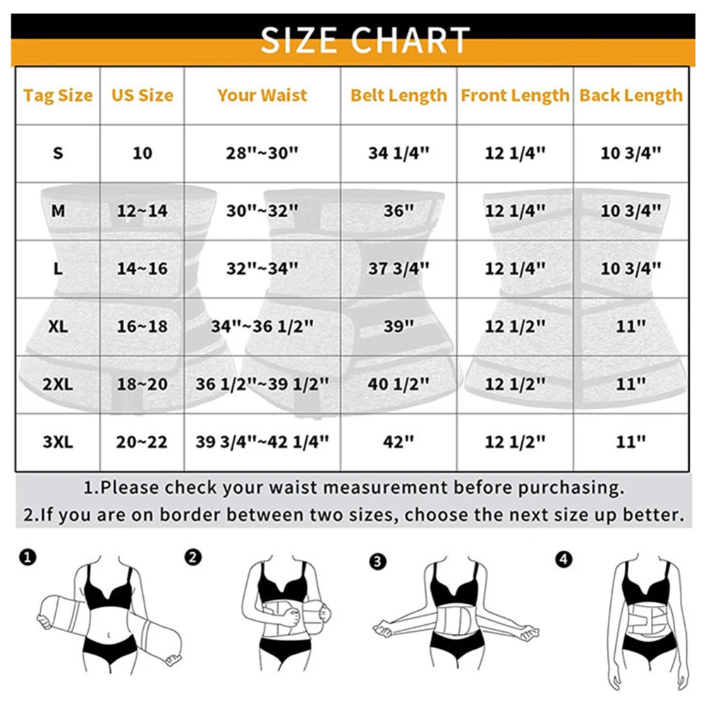 

Waist Trainer Support Belt Fitness Sweat Slimming Workout Tummy Control Band for Working-out Comfortable Decoration