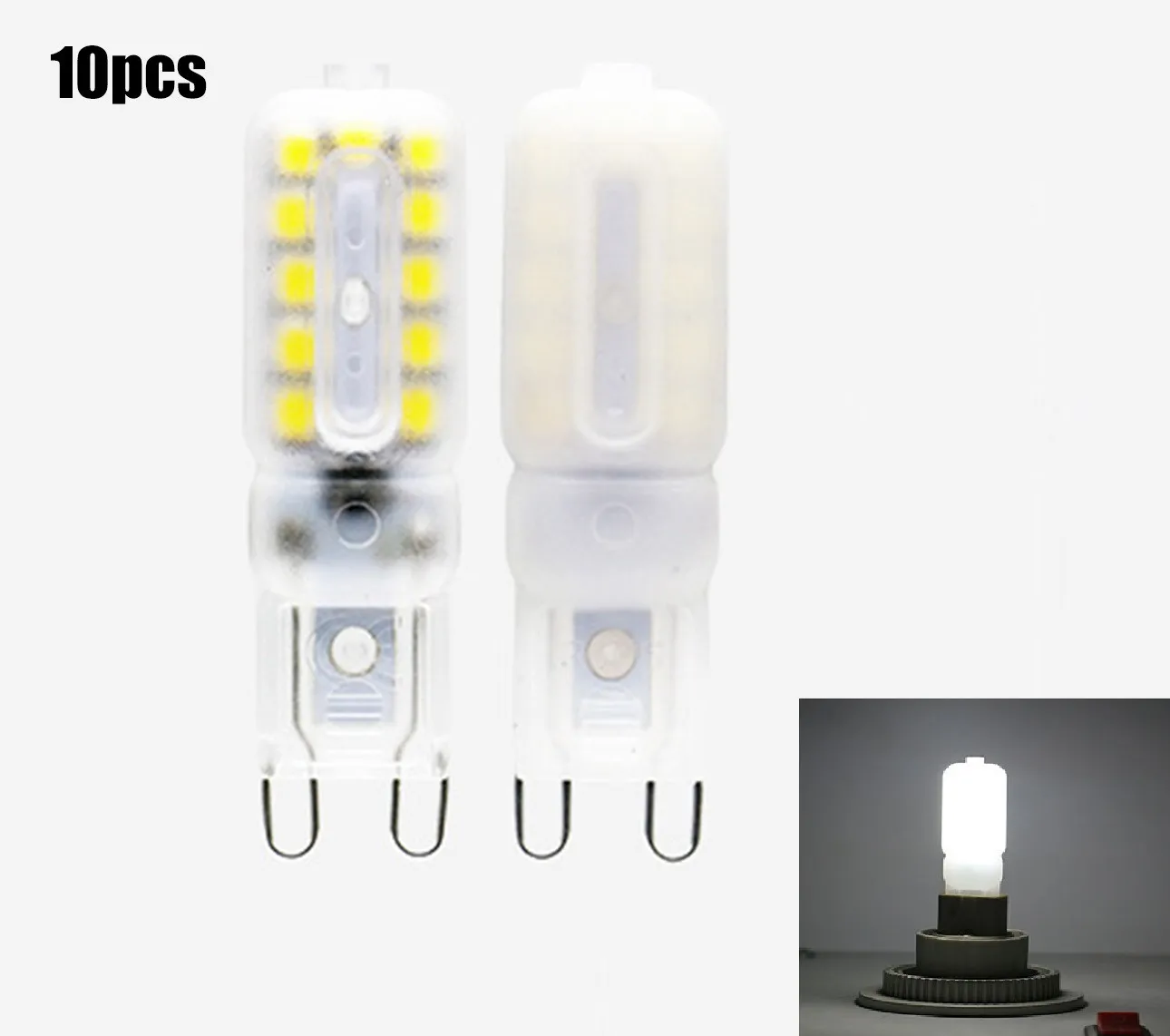 

10cps 22 LED Dimmable Capsule Bulb G9 Energy Saving Light Bulbs Replace Lamps Home Lighting Bulb Corn Lamp Pin Bulb Parts