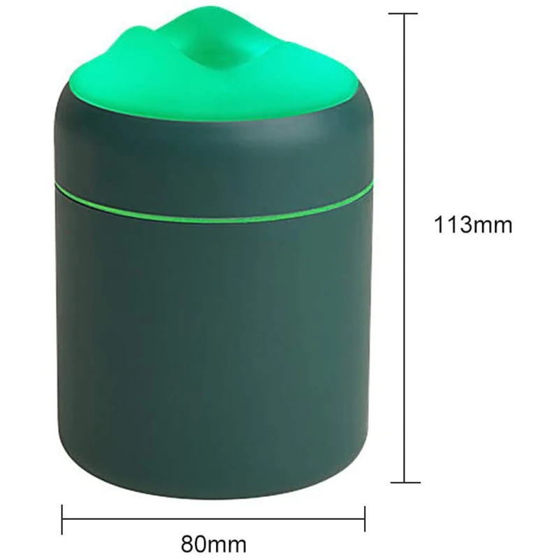 

Car Mini Humidifier 250Ml Mute USB Air Fresher Home Use Office Desktop Night Light Mist Air Diffuser