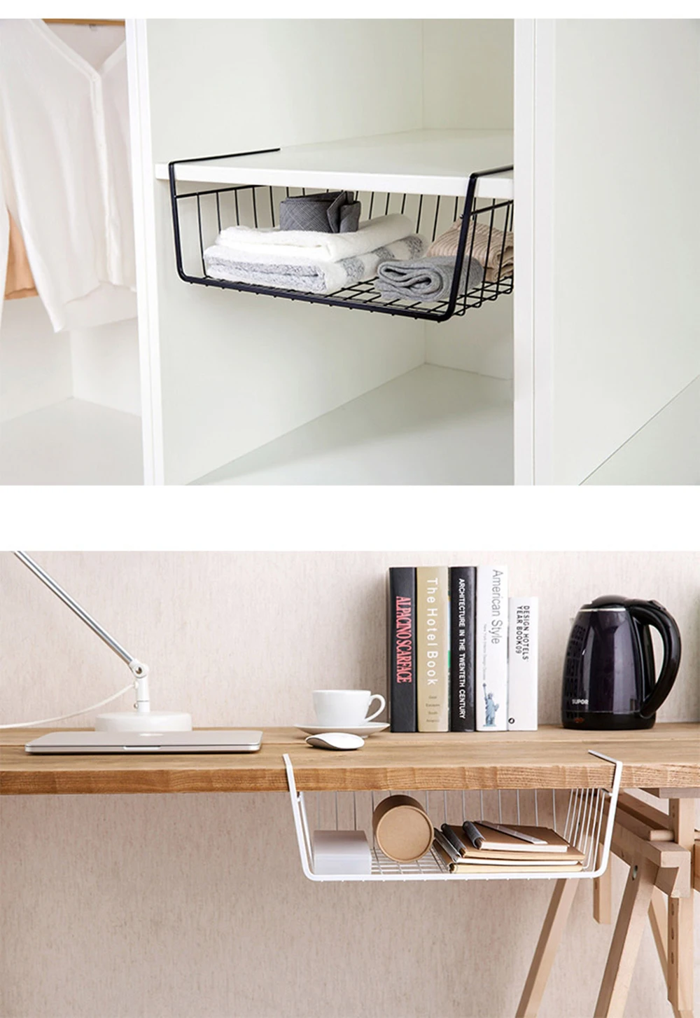 Home Rack Hanging Holder Organizer Bathroom Kitchen Cabinet Cupboard Hanger Cabinet Wash Cloth Hook Shelf Storage