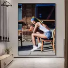 Современный художественный постер на стену для девушки с жемчугом, серьги, холст с рисунком, модные сексуальные женские художественные картины, украшение для гостиной
