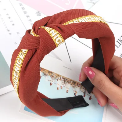 

Simple Cloth Headband Cross Cotton Soft 1PC Bow Knot Turban Hairband Comfortable Seaside Girls Sweet 8 Colors Gifts Solid